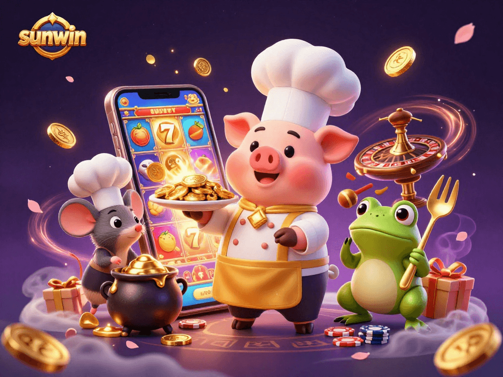 Experience exciting casino vibes with sunwin's engaging scene of a chef, sous-chef, and critic.