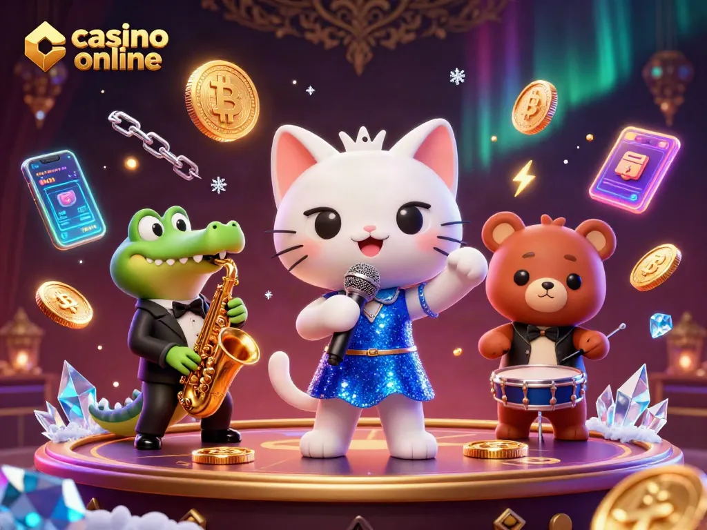 Gana en el casino online mientras disfrutas de una vibrante actuación musical con personajes animados.