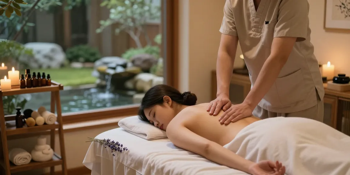 Relaxing 김포출장안마 spa session with massage therapy in tranquil setting.