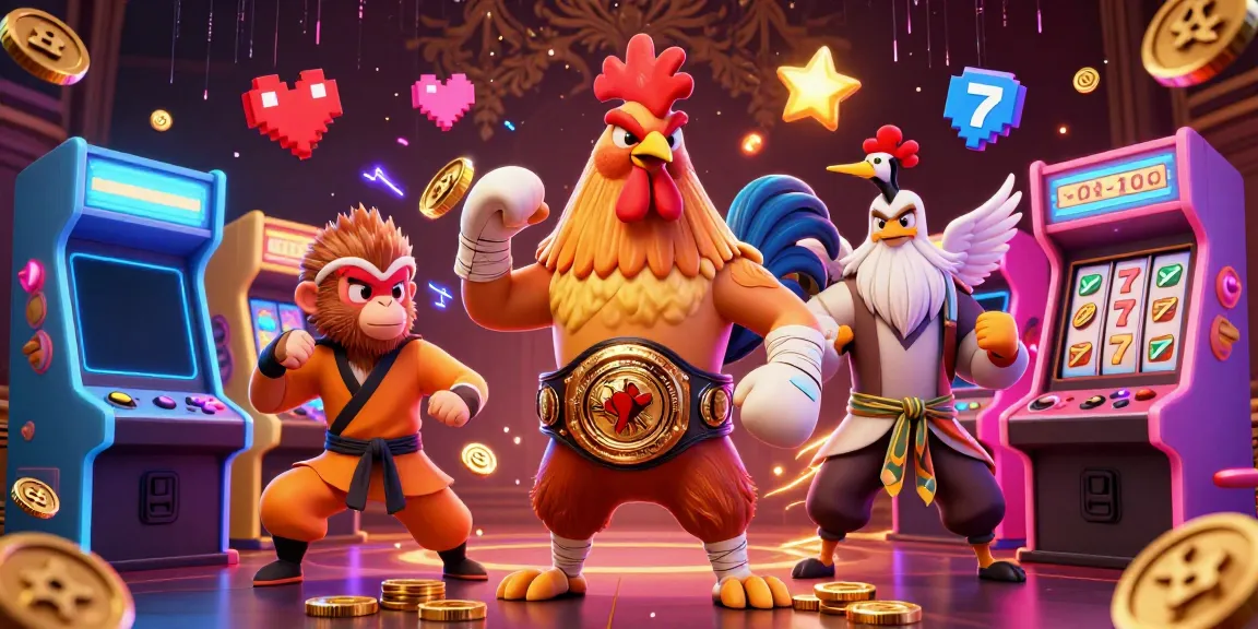 Experience the vibrant action featuring nbet's unique characters in a dynamic casino environment.