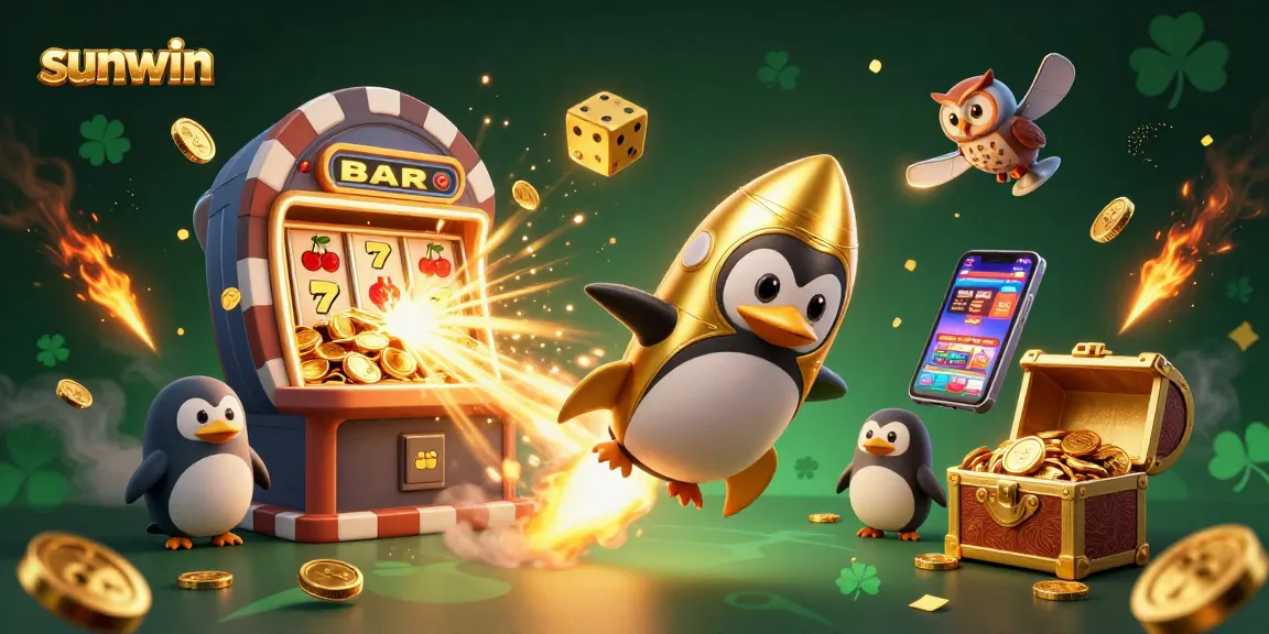 Experience sunwin's thrilling casino adventure with a golden penguin and massive jackpot slots!