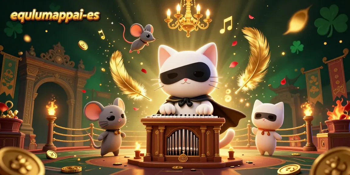 Experience exciting gameplay with equlumappai-es in a vibrant casino scene featuring whimsical characters.