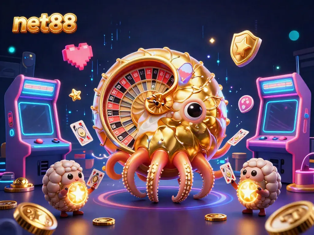 Experience the thrill of net88 with vibrant casino graphics highlighting gaming energy and excitement.