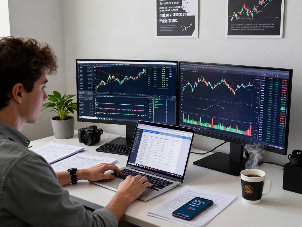 Comprar USDT en un entorno de trading profesional con gráficos de criptomonedas.