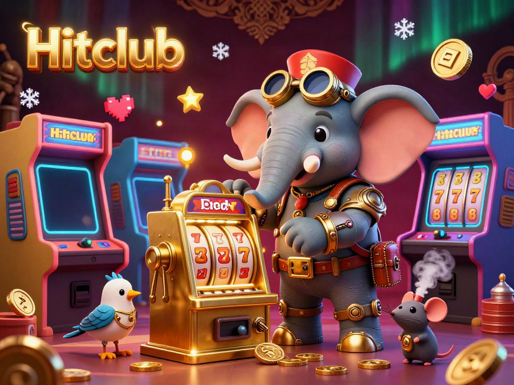 Experience thrilling gameplay at Hitclub with an imaginative steampunk casino scene filled with vibrant gaming elements.