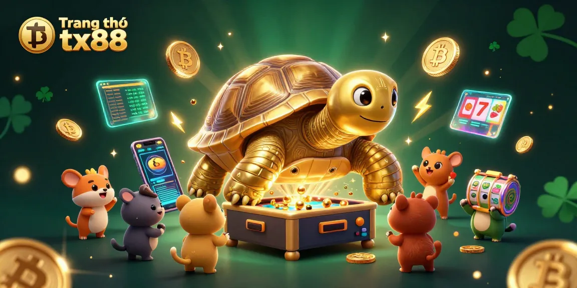 Engage in the exciting games at Trang chủ tx88 with vibrant 3D illustrations showcasing unique casino elements.