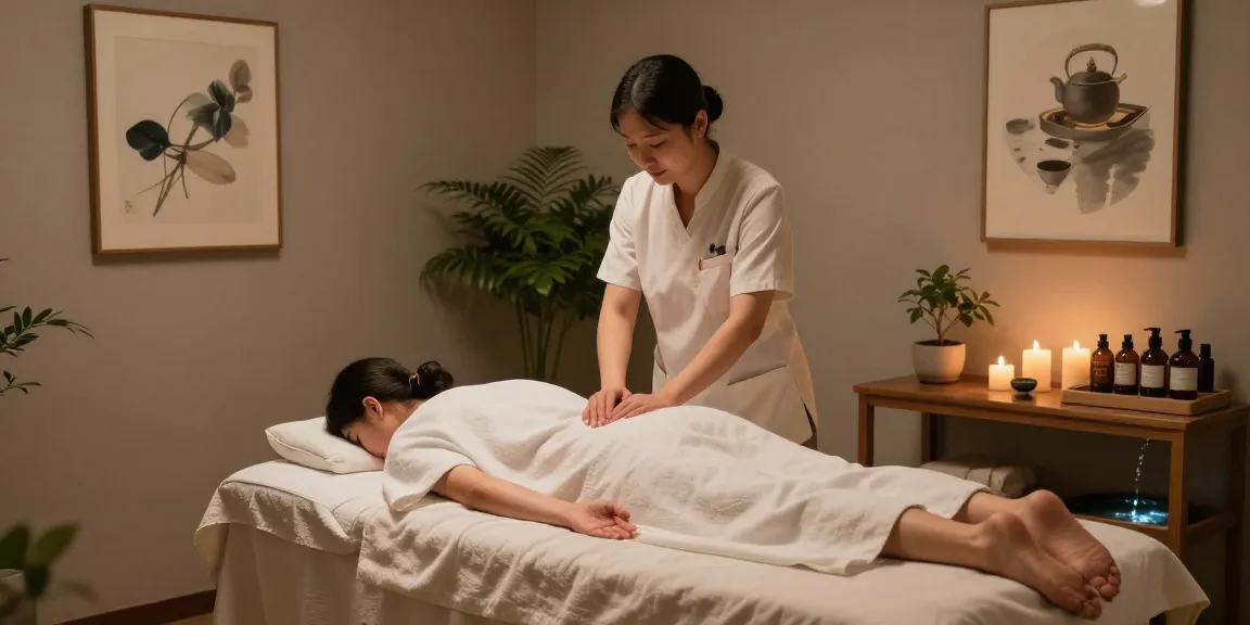 Enjoying an 인천출장마사지 experience in a serene wellness spa with calming decor and aromatic oils.