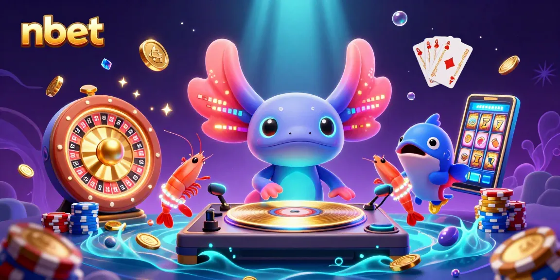 Experience the excitement with nbet showcasing a lively casino scene filled with fun characters and vibrant gaming action.