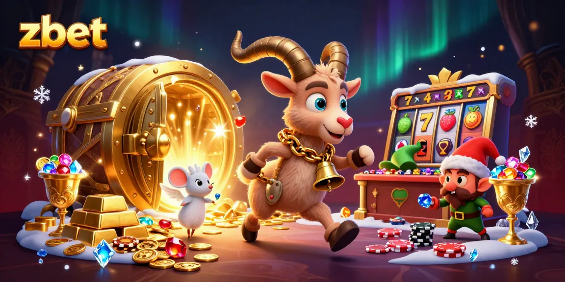Join the zbet holiday-themed casino with mischievous elf gremlins and a Krampus goat in action.